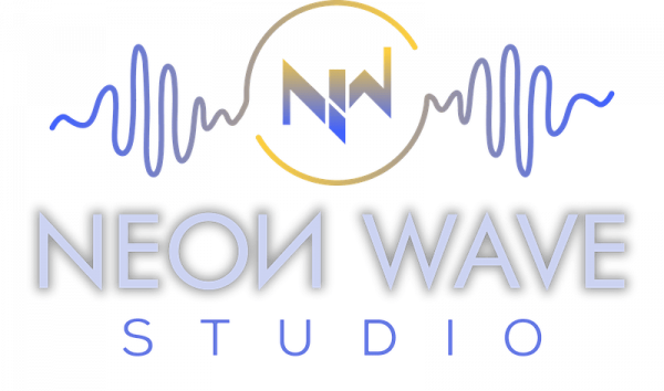 NeonWave Studio Logo Musikproduktion Mixing Neon Wave